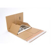 Buchverpackung / Wickelverpackung, mittige Auflage
